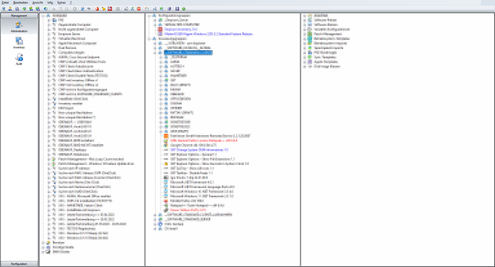 Ansicht der IGIT Patchmanagement Software